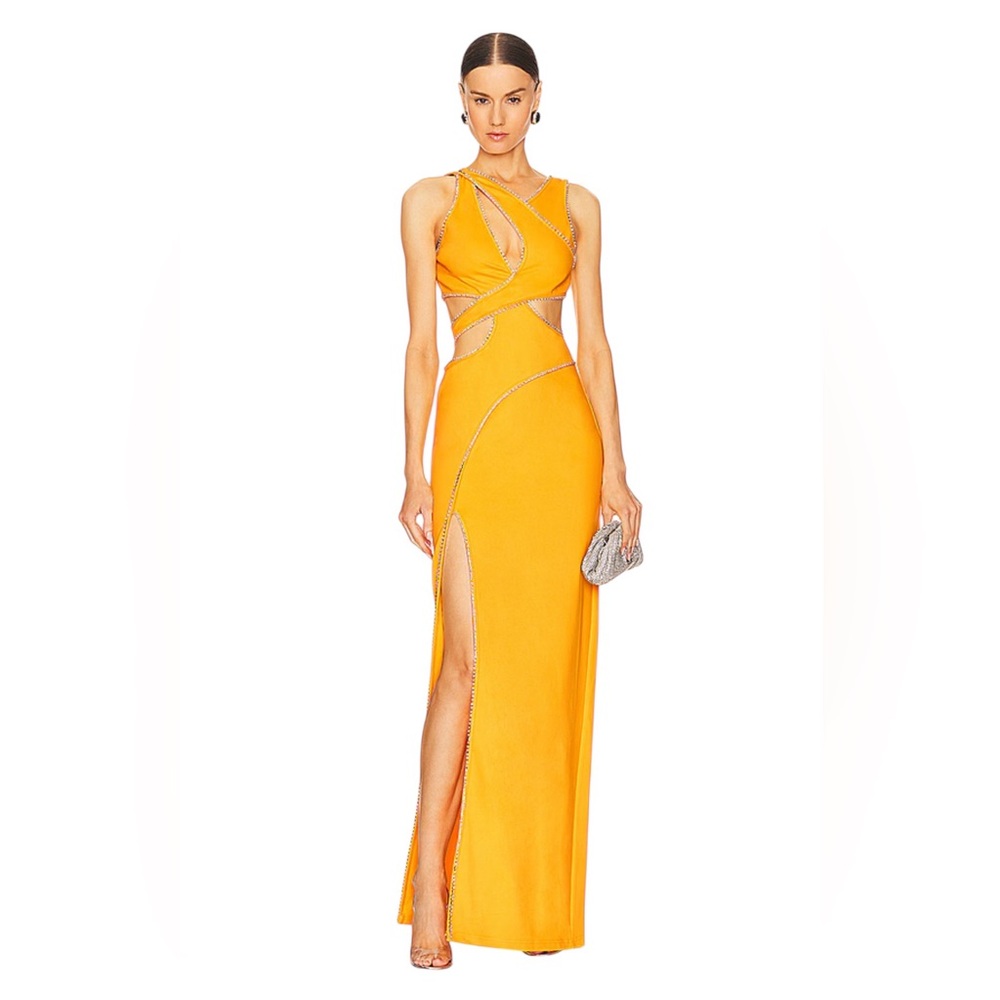 YAURA Zuwa Dress in Yellow uk size 10 / medium